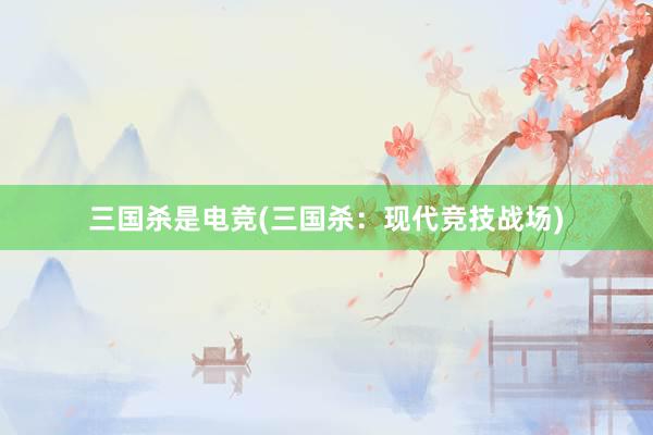 三国杀是电竞(三国杀：现代竞技战场)